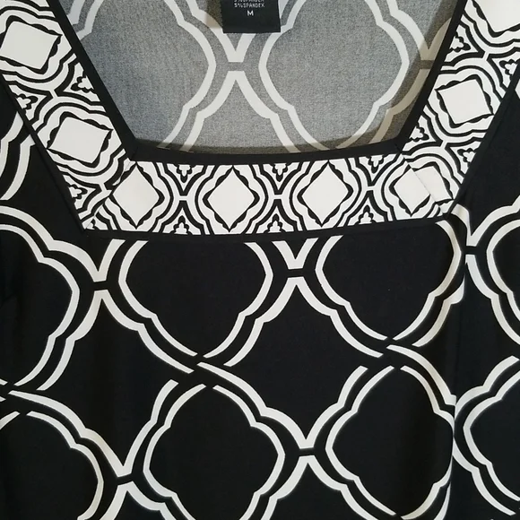 Alyn Paige New York Women's Black & White Dress Size M - Picture 4 of 5